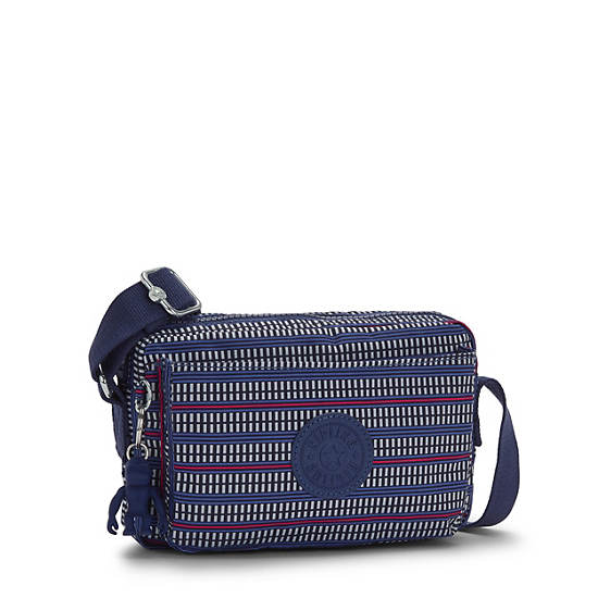 Kipling Abanu Printed Crossbody Bags Blue Geo Print | CA 1037QM